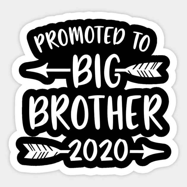 Promoted to Big Brother est 2020 Vintage T-Shirt Sticker by wilson